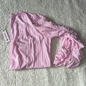 Sundry Long Sleeve Ruffle V Neck Size 3 NEW